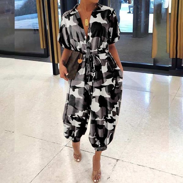 🔥BIG SALE - 49% OFF🔥FASHION PLUS SIZE Casual Pocket Jumpsuit-8