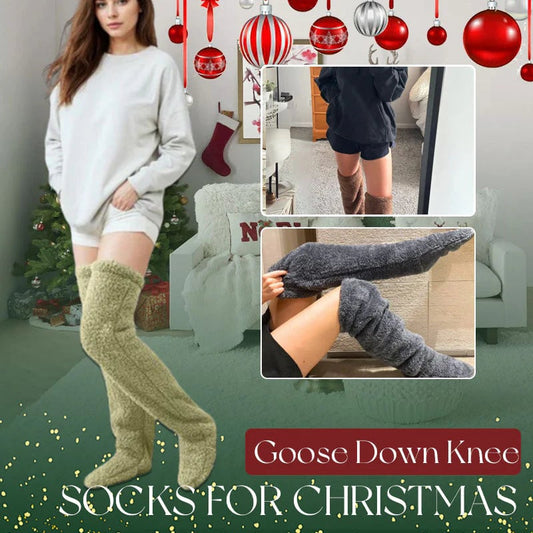 ⚡Flash Sale 50% OFF🏆🎁Buy 1 Get 1 Free  ⏰💥Goose Down Knee Socks!🧦⛄