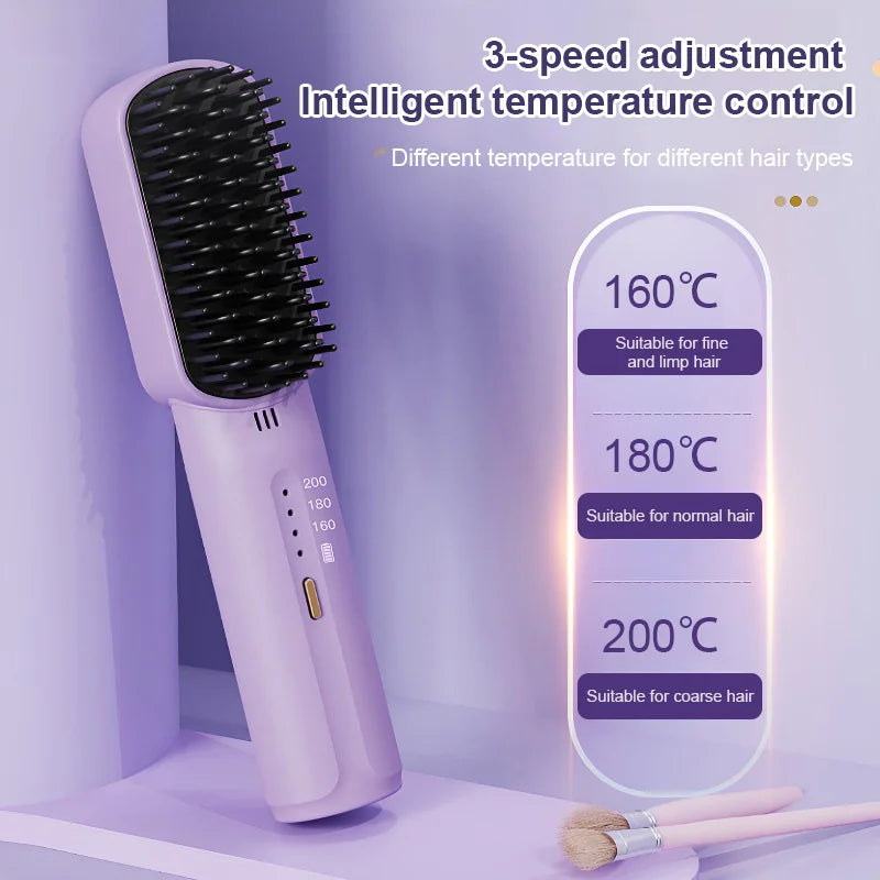 š„Limited time 49% offš„Portable Cordless Mini Hair Straightening Comb