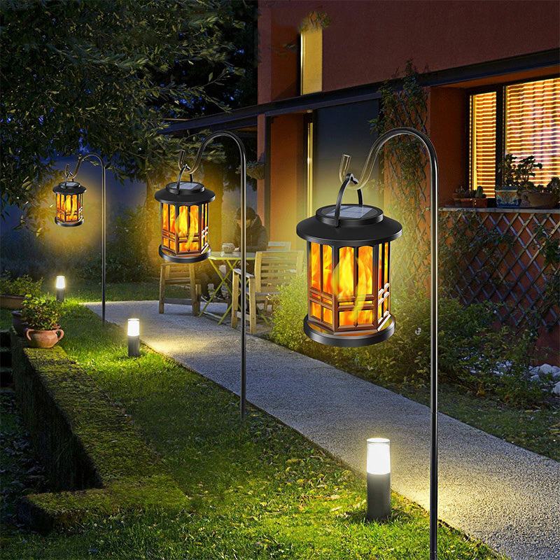 Waterproof Outdoor Solar Flame Lantern Light-1