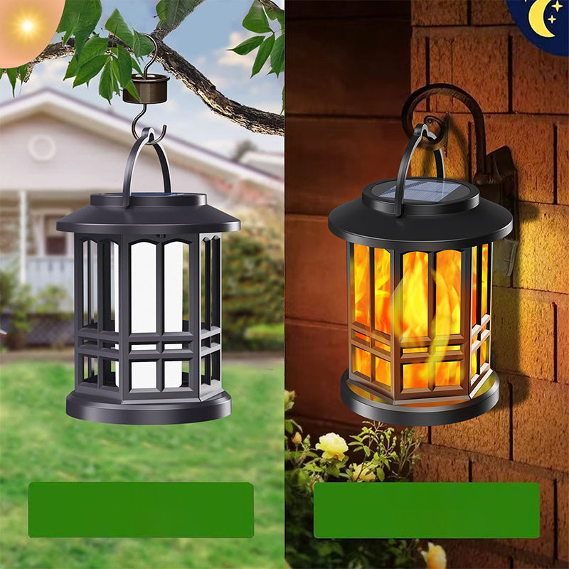 Waterproof Outdoor Solar Flame Lantern Light-4