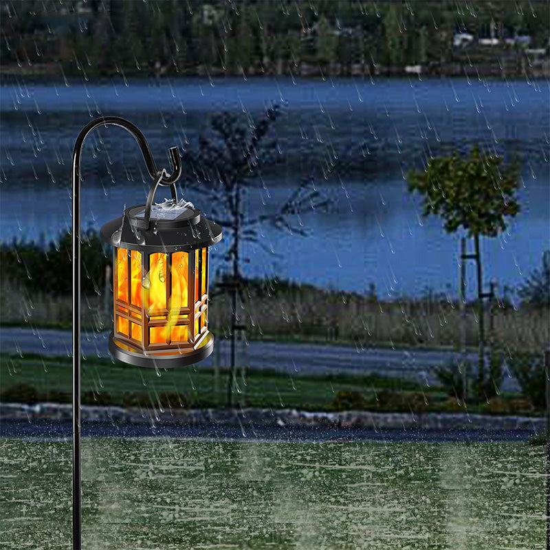 Waterproof Outdoor Solar Flame Lantern Light-7