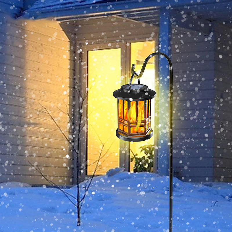 Waterproof Outdoor Solar Flame Lantern Light-6