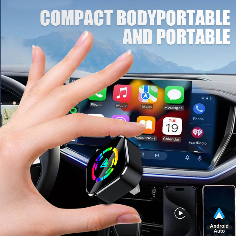 2-in-1 Draadloze Adapter voor iPhone & Android Auto-2