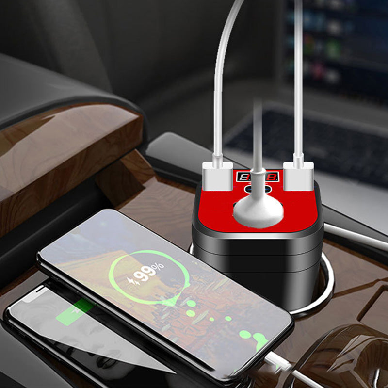 Ideal Gift - Car Mounted Cup Type Inverter Converter QC Charger-1
