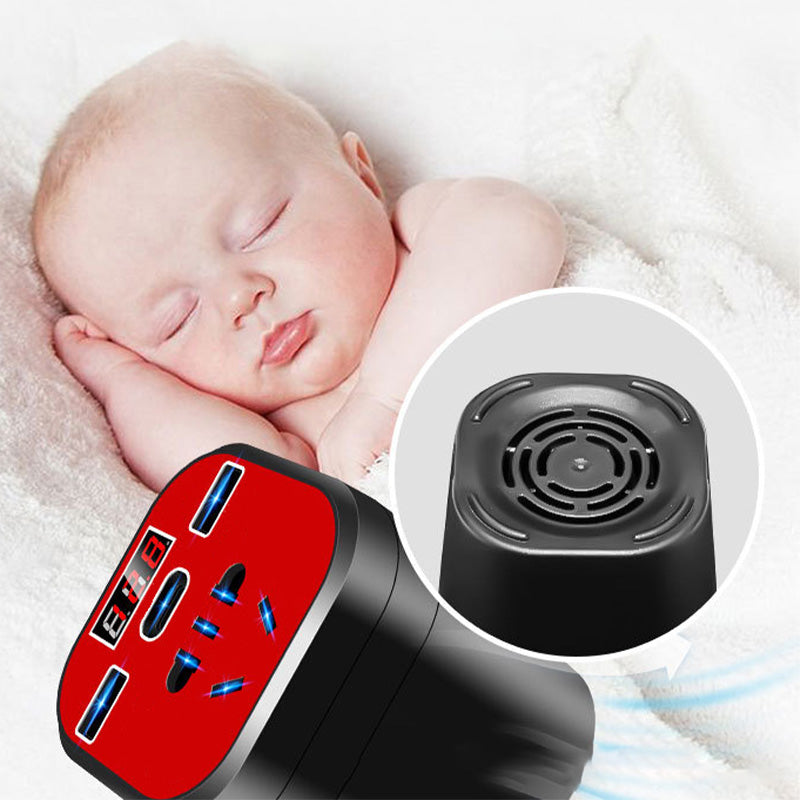 Ideal Gift - Car Mounted Cup Type Inverter Converter QC Charger-4