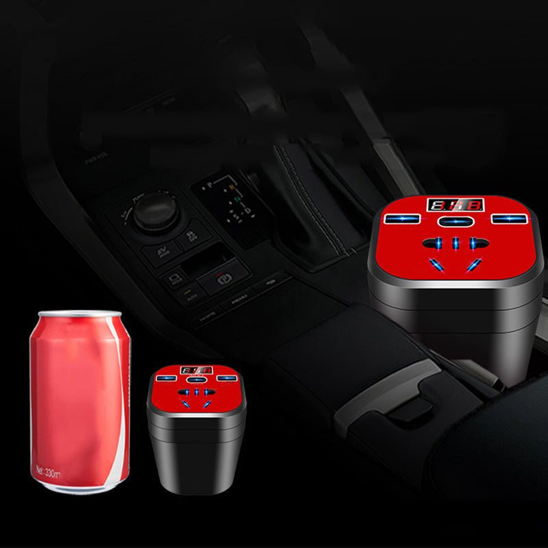 Ideal Gift - Car Mounted Cup Type Inverter Converter QC Charger-2