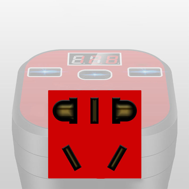 Ideal Gift - Car Mounted Cup Type Inverter Converter QC Charger-6