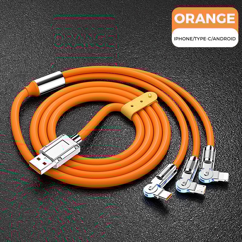 🔥120W 3 in 1 Rotating Elbow Fast Charging Data Cable⚡-9