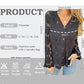 🌸 Hot Sale 49%OFF🌸Women's Lace V-Neck Long Sleeve Top