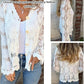 🌸 Hot Sale 49%OFF🌸Women's Lace V-Neck Long Sleeve Top