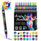 🎁Christmas Gift Idea 49%🎄🎅Dual Tip Acrylic Brush Marker Pens🖌️🎨