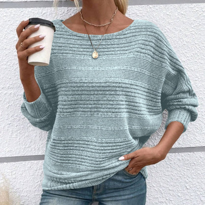 💜 LAST DAY PROMOTION - 50%OFF 💜 Women's Soft Solid Batwing Sleeve Pullover Long Sleeve Top