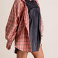 💖LAST DAY SALE 50% OFF🏆Women's Mineral Washed Button Down Plaid Shirt