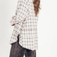 💖LAST DAY SALE 50% OFF🏆Women's Mineral Washed Button Down Plaid Shirt