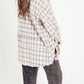 💖LAST DAY SALE 50% OFF🏆Women's Mineral Washed Button Down Plaid Shirt