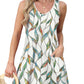 💖LAST DAY SALE 50% OFF💖Summer Printed V-Neck Sleeveless Beach Dress