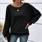 💜 LAST DAY PROMOTION - 50%OFF 💜 Women's Soft Solid Batwing Sleeve Pullover Long Sleeve Top