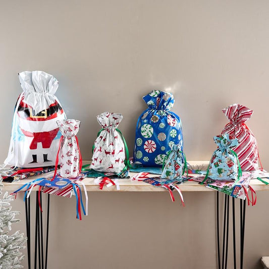 🎅Christmas Sale-Up to 50% Off🔥MerryPouch Christmas Drawstring Gift Bags