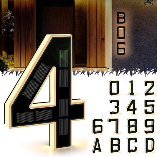 🔥Hot Sale Promotion 49% OFF🎁✨ 9-inch Lighted House Numbers for Outside
