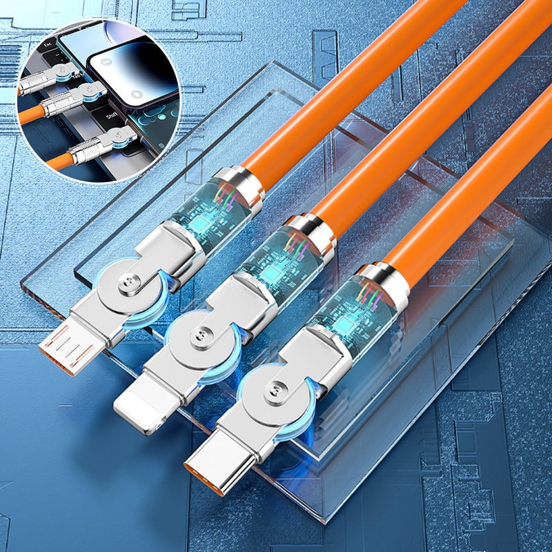 🔥120W 3 in 1 Rotating Elbow Fast Charging Data Cable⚡-7