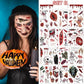 🔥HOT SALE- Halloween Prank Makeup Temporary Tattoo😈Realistic & Easy To Remove