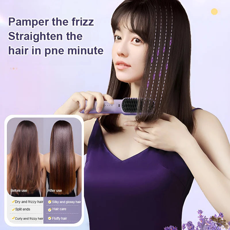💥Limited time 49% off🔥Xigoot Portable Cordless Mini Hair Straightening Comb-2