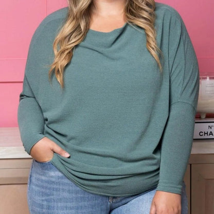 🍂Autumn Sale 50% OFF -👚"Dreamy Knit" Boatneck Dolman Top