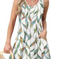 💖LAST DAY SALE 50% OFF💖Summer Printed V-Neck Sleeveless Beach Dress