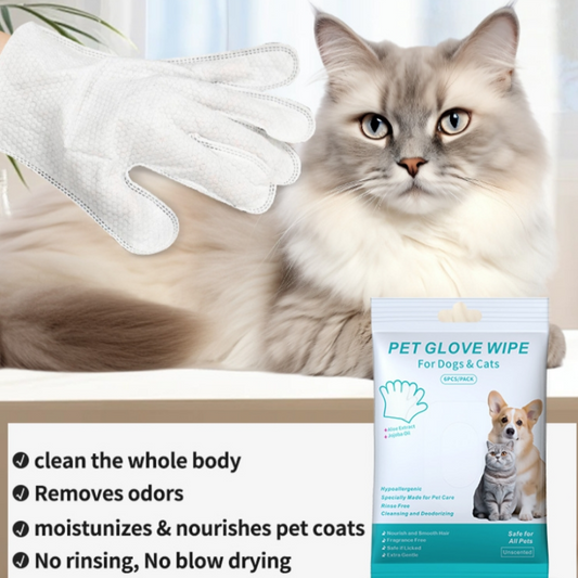 🌹BUY 1 GET 1 FREE🥳Each Only ￡3.19！！！🎁Convenient Efficient Pet Wash-Free Wipes Gloves