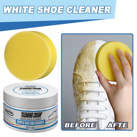 🔥Last Day Buy 1 Get 1 Free!!!Each Only £3.99🔥White Shoe Cleaning Cream🔥