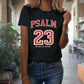🔥2025 NEW ARRIVAL-HOT SALE 50%🔥 - Women's 100% Casual T-Shirt with Psalm 23 Print