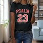 🔥2025 NEW ARRIVAL-HOT SALE 50%🔥 - Women's 100% Casual T-Shirt with Psalm 23 Print