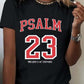 🔥2025 NEW ARRIVAL-HOT SALE 50%🔥 - Women's 100% Casual T-Shirt with Psalm 23 Print